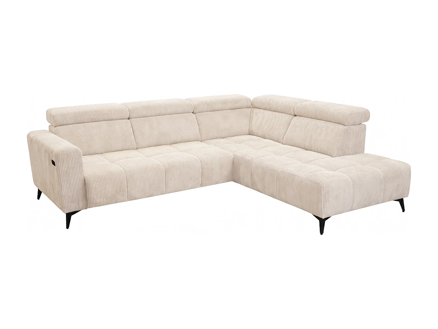 Canapé d’angle Felicity confort profond  – tissu premium – salon moderne