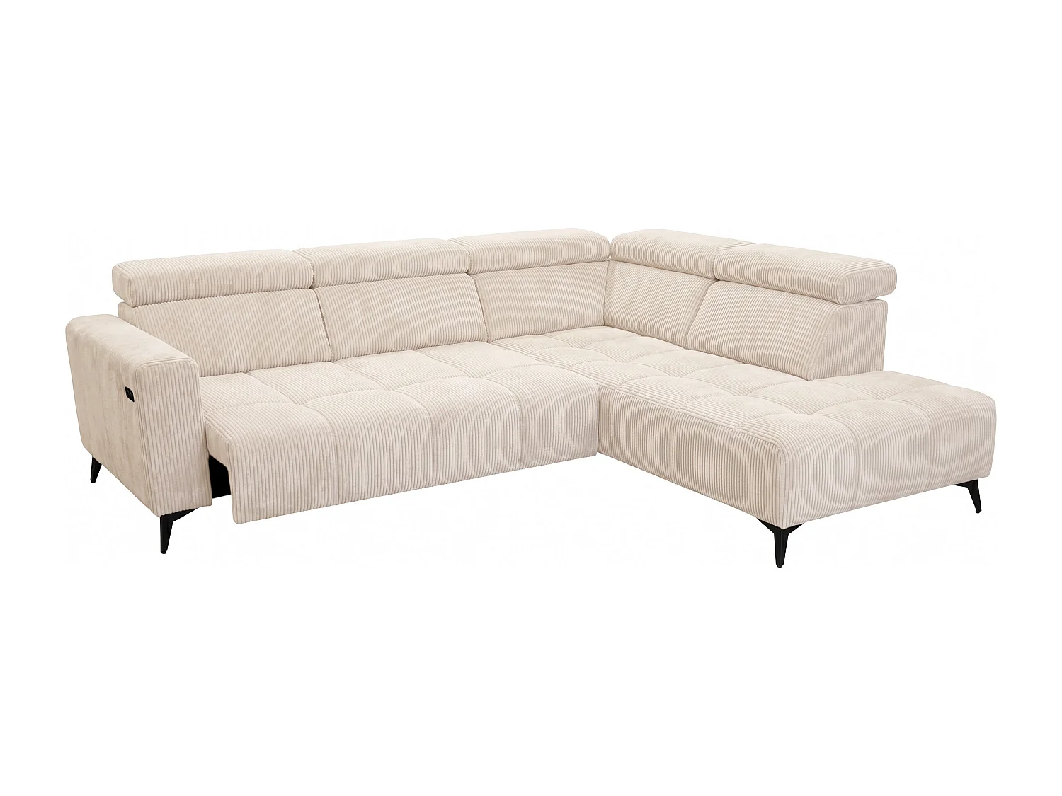 Canapé d’angle Felicity confort profond  – tissu premium – salon moderne