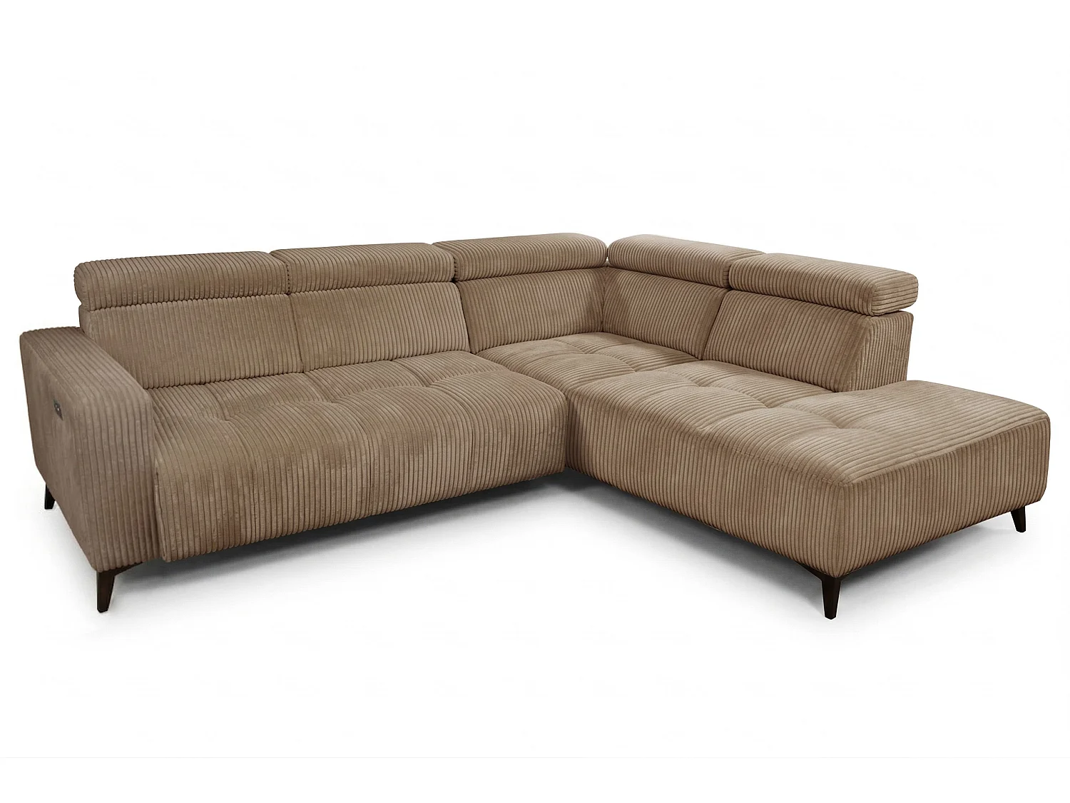 Narożnik Velvet ultra komfort – efekt chmury – miękka tkanina premium – funkcja relax