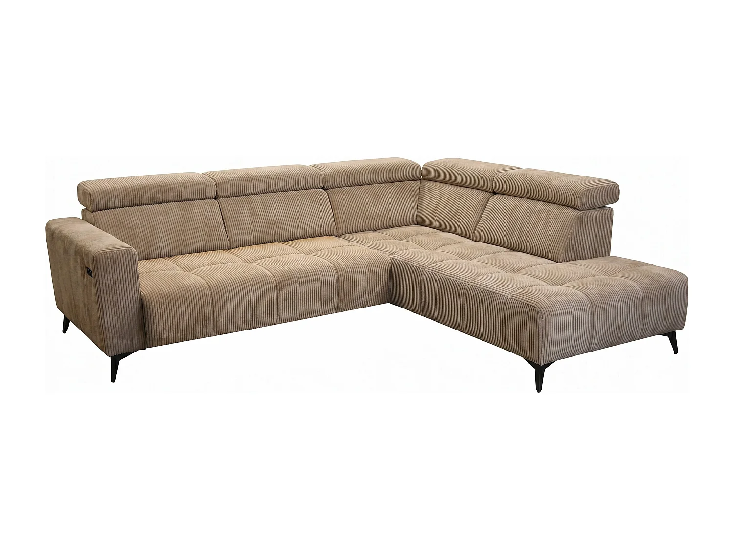Narożnik Felicity - klasa premium – elektryczny relax, USB i designerski styl modern organic