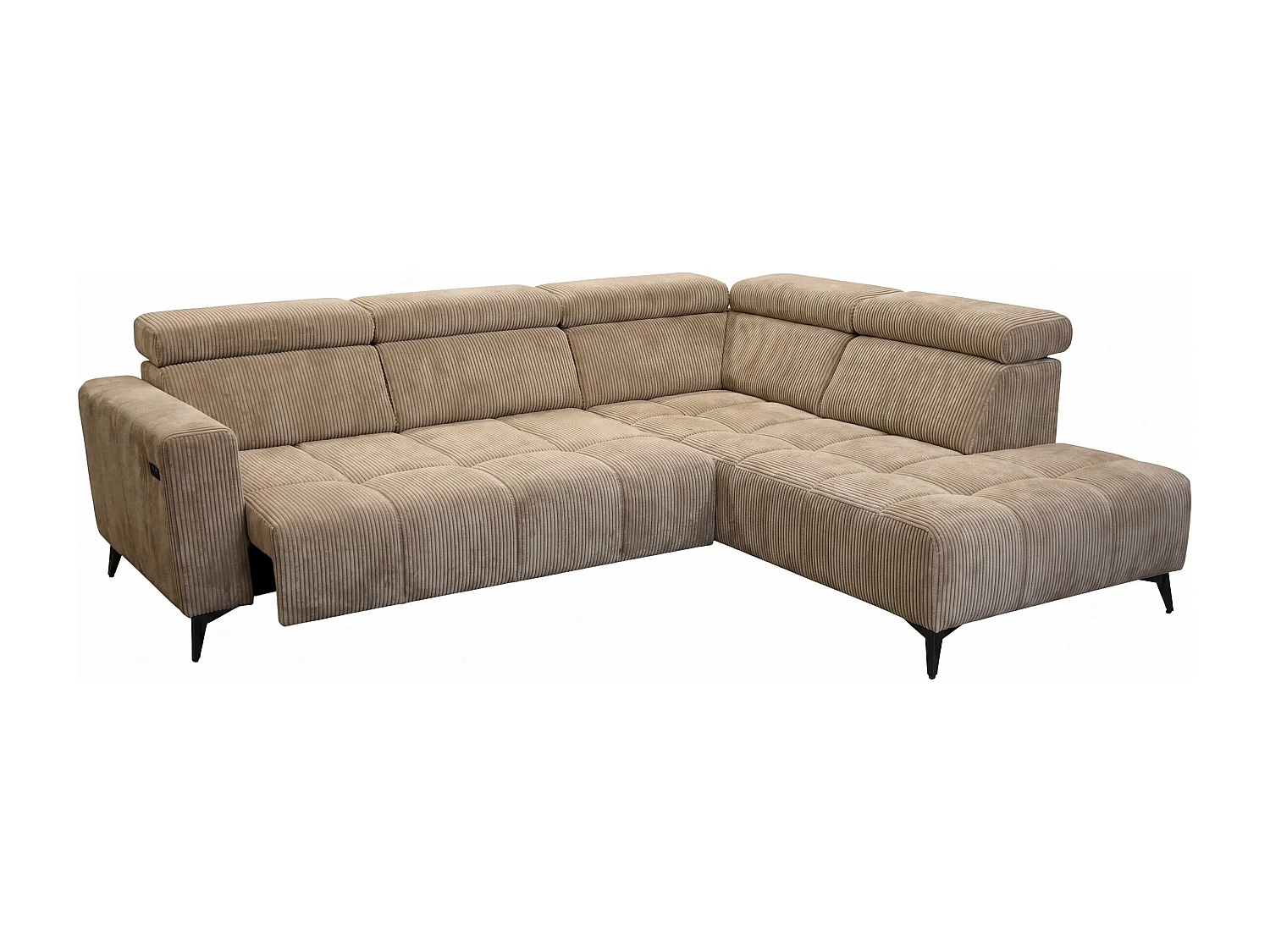 Narożnik Felicity - klasa premium – elektryczny relax, USB i designerski styl modern organic