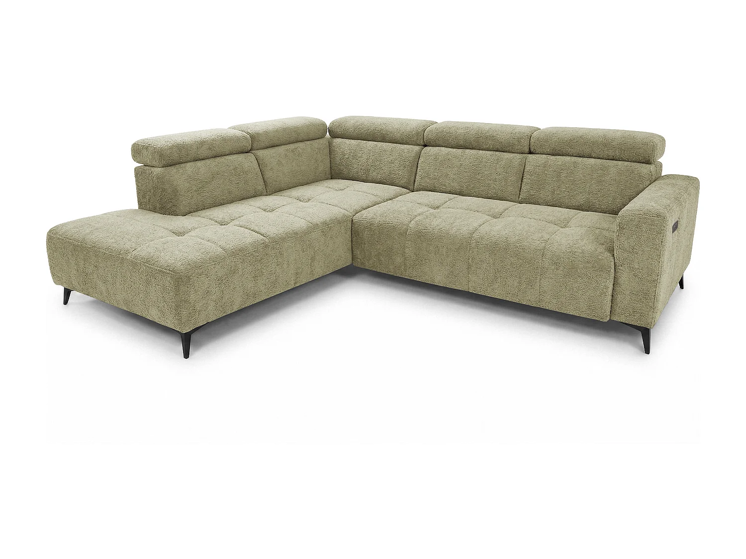 Narożnik Velvet ultra komfort – efekt chmury – miękka tkanina premium – funkcja relax