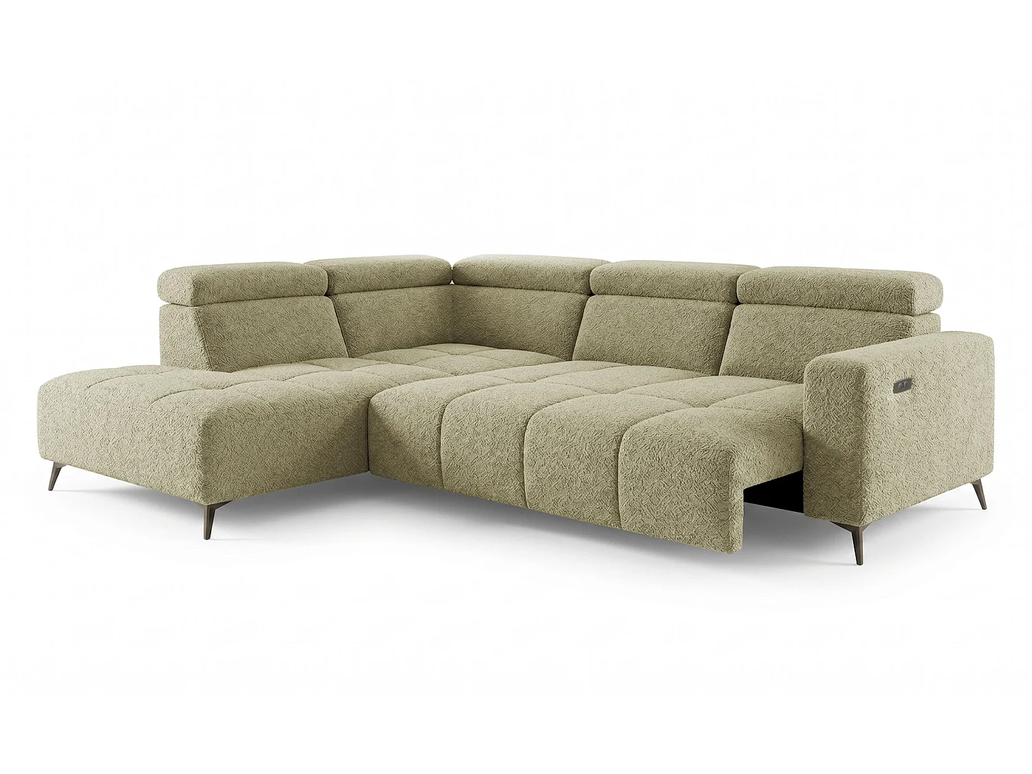 Narożnik Velvet ultra komfort – efekt chmury – miękka tkanina premium – funkcja relax