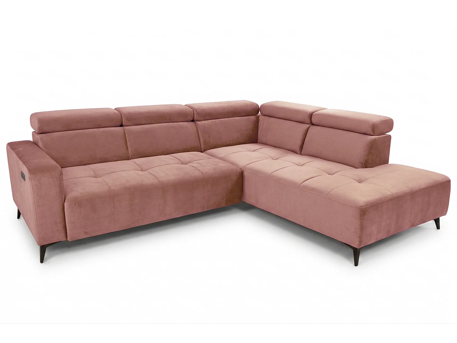 Narożnik Velvet ultra komfort – efekt chmury – miękka tkanina premium – funkcja relax