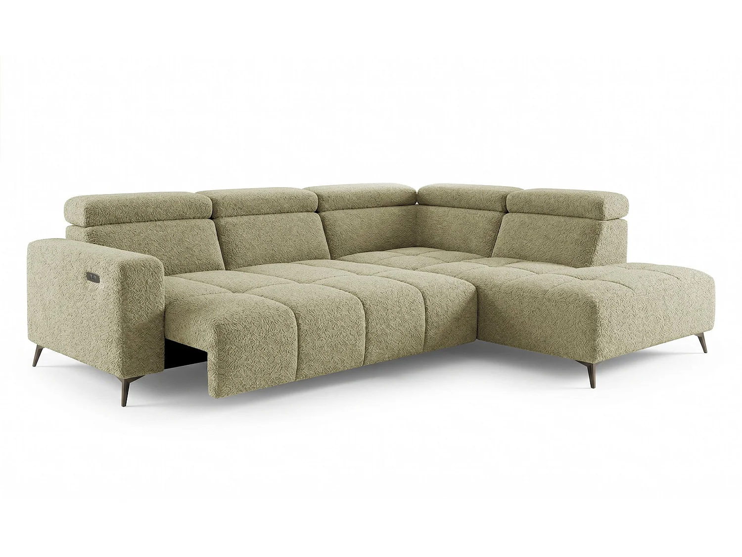 Narożnik Velvet ultra komfort – efekt chmury – miękka tkanina premium – funkcja relax