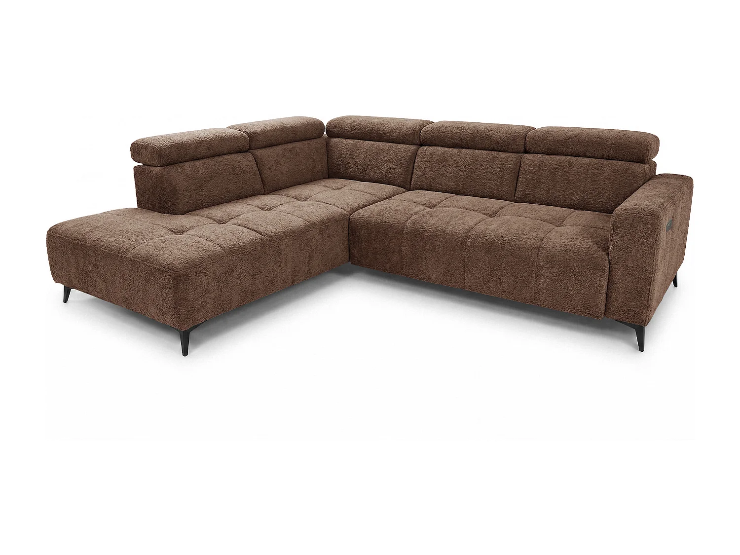 Narożnik Velvet ultra komfort – efekt chmury – miękka tkanina premium – funkcja relax