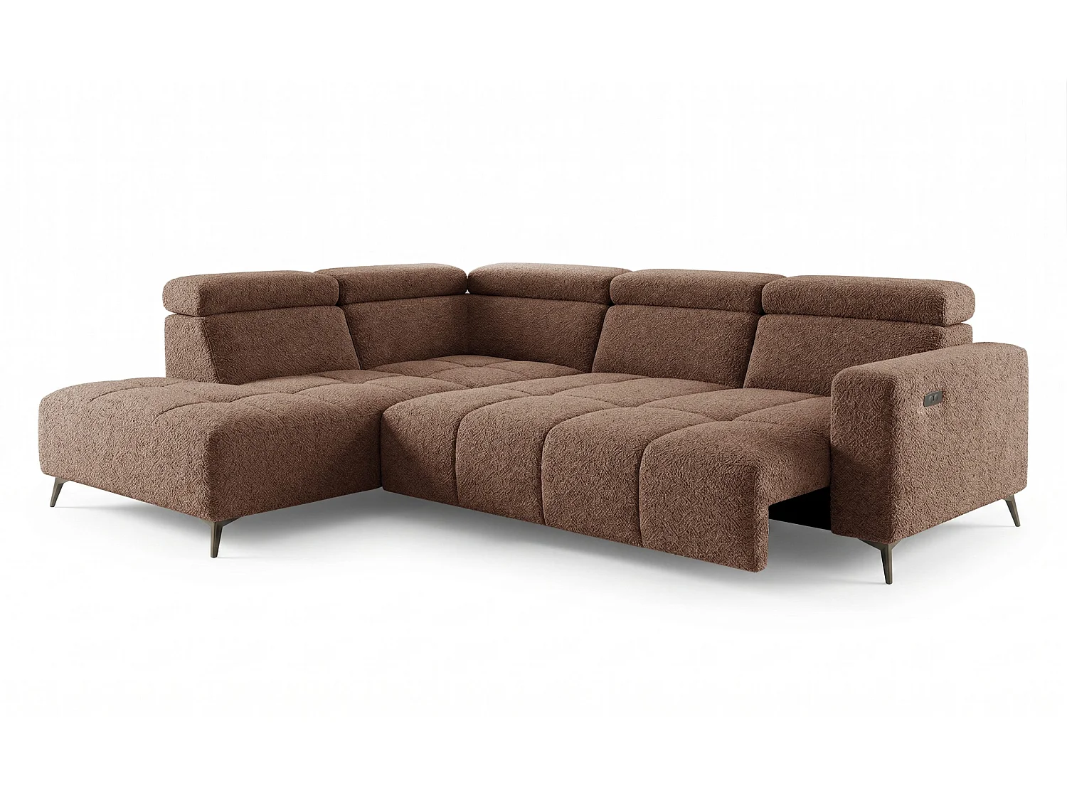 Narożnik Velvet ultra komfort – efekt chmury – miękka tkanina premium – funkcja relax