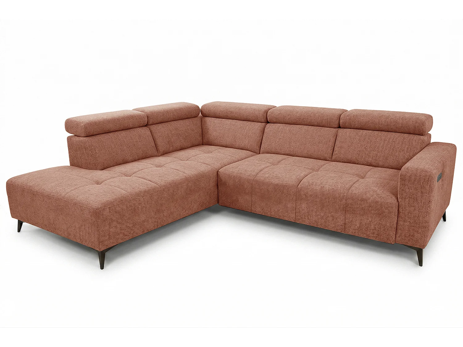 Narożnik Velvet ultra komfort – efekt chmury – miękka tkanina premium – funkcja relax