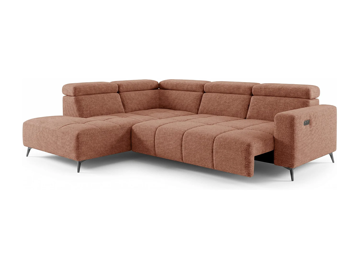 Narożnik Velvet ultra komfort – efekt chmury – miękka tkanina premium – funkcja relax