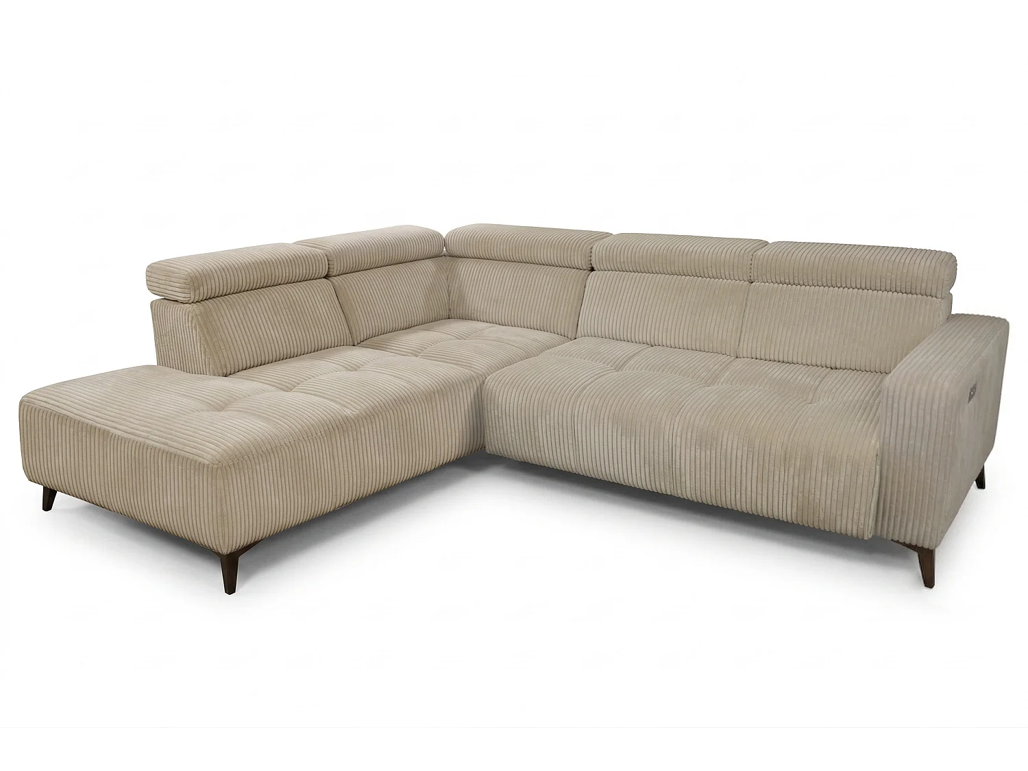 Canapé d’angle Velvet confort profond – effet nuage (cloud sofa) – tissu premium – salon moderne