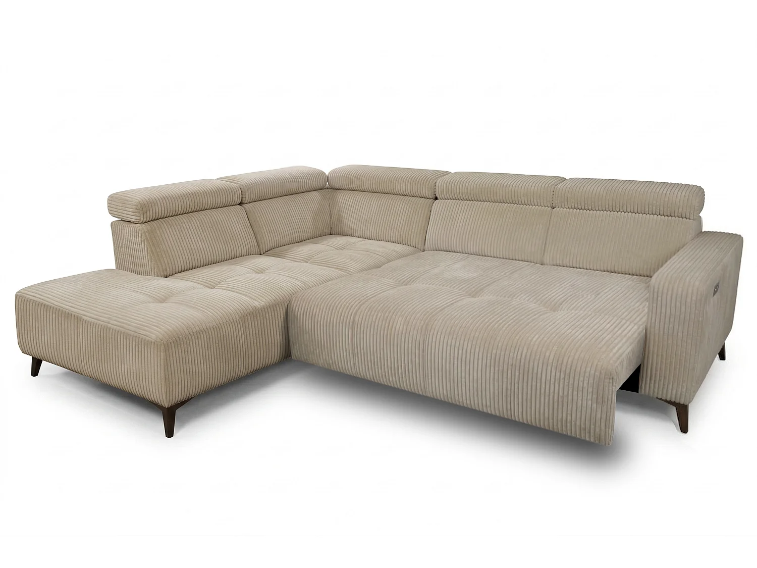 Canapé d’angle Velvet confort profond – effet nuage (cloud sofa) – tissu premium – salon moderne