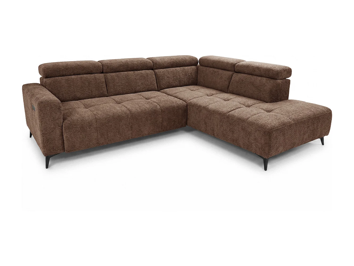 Narożnik Velvet ultra komfort – efekt chmury – miękka tkanina premium – funkcja relax