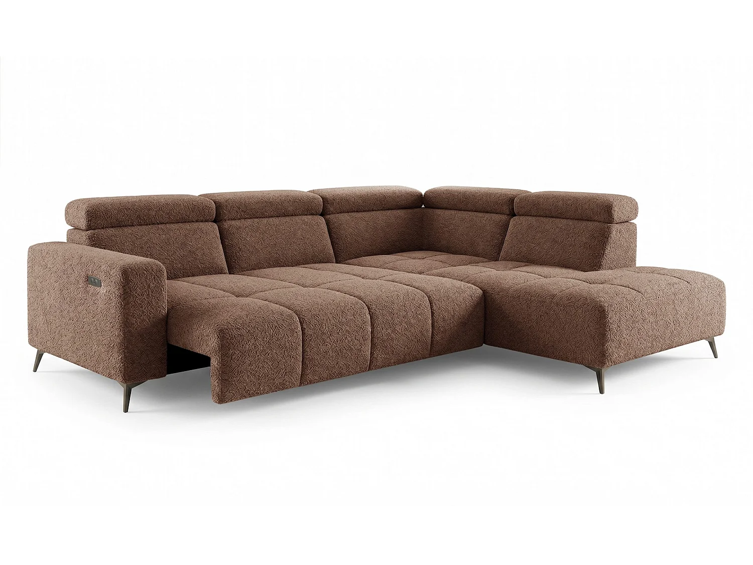 Narożnik Velvet ultra komfort – efekt chmury – miękka tkanina premium – funkcja relax