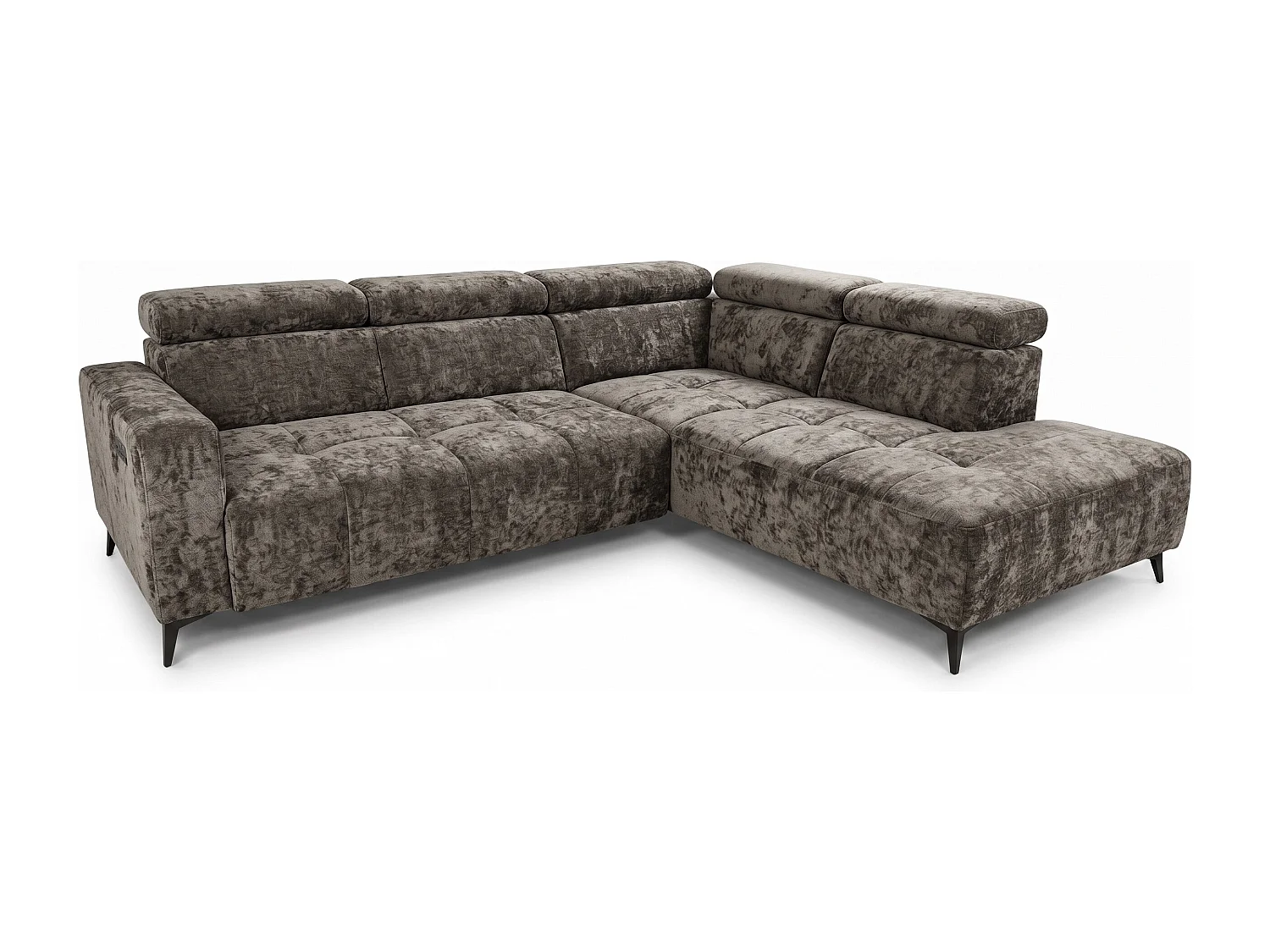 Narożnik Velvet ultra komfort – efekt chmury – miękka tkanina premium – funkcja relax