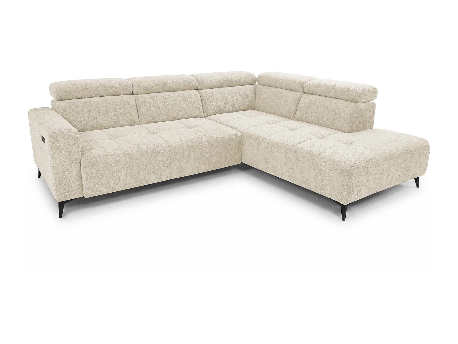 Canapé d’angle Velvet confort profond – effet nuage (cloud sofa) – tissu premium – salon moderne