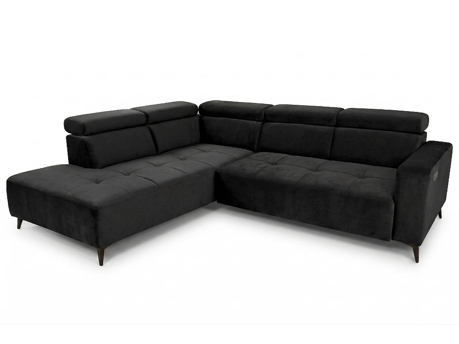 Narożnik Velvet ultra komfort – efekt chmury – miękka tkanina premium – funkcja relax