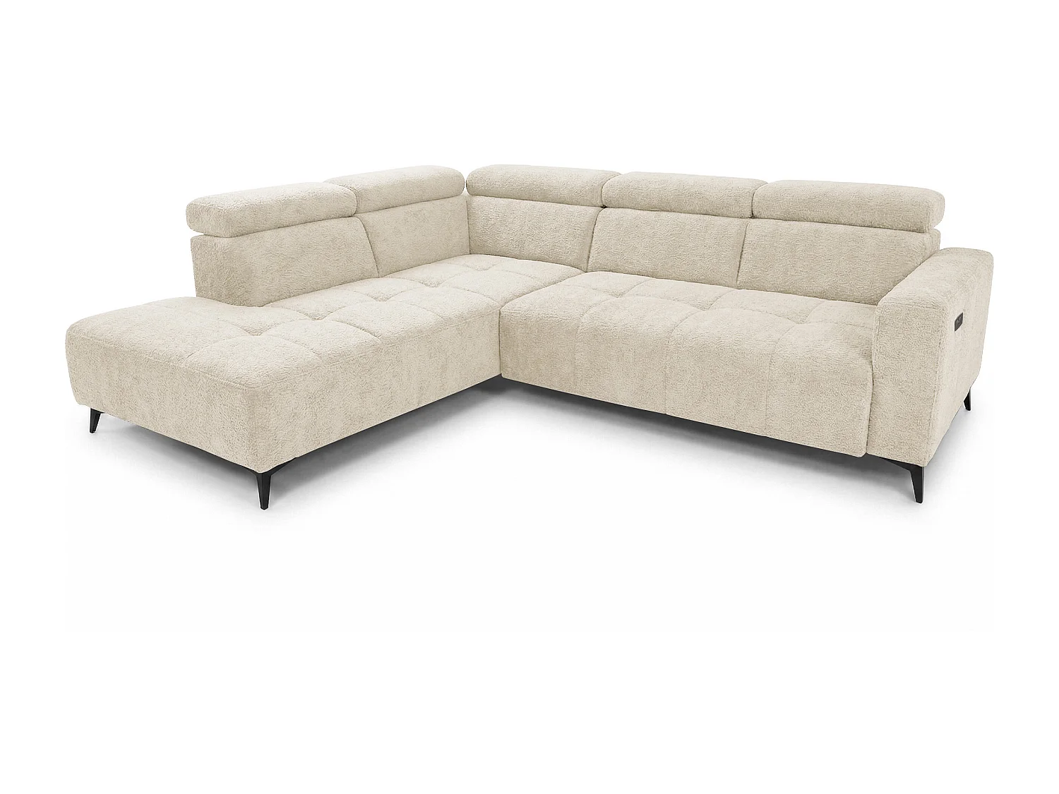 Canapé d’angle Velvet confort profond – effet nuage (cloud sofa) – tissu premium – salon moderne