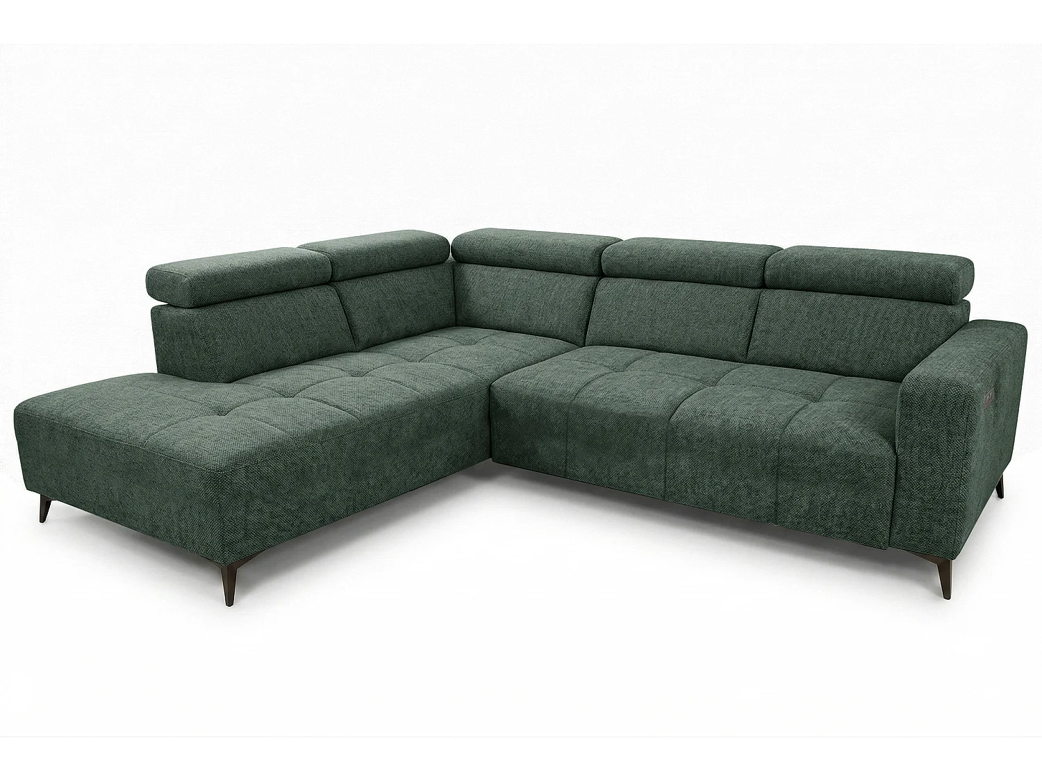 Narożnik Velvet ultra komfort – efekt chmury – miękka tkanina premium – funkcja relax