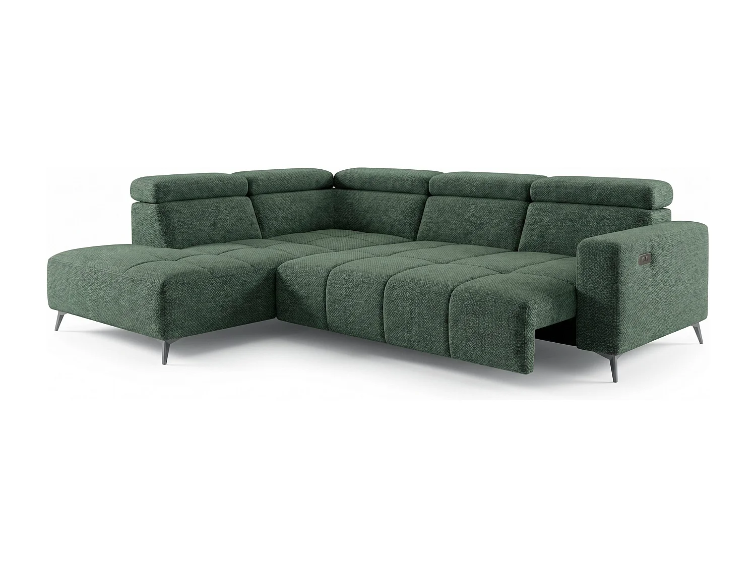 Narożnik Velvet ultra komfort – efekt chmury – miękka tkanina premium – funkcja relax