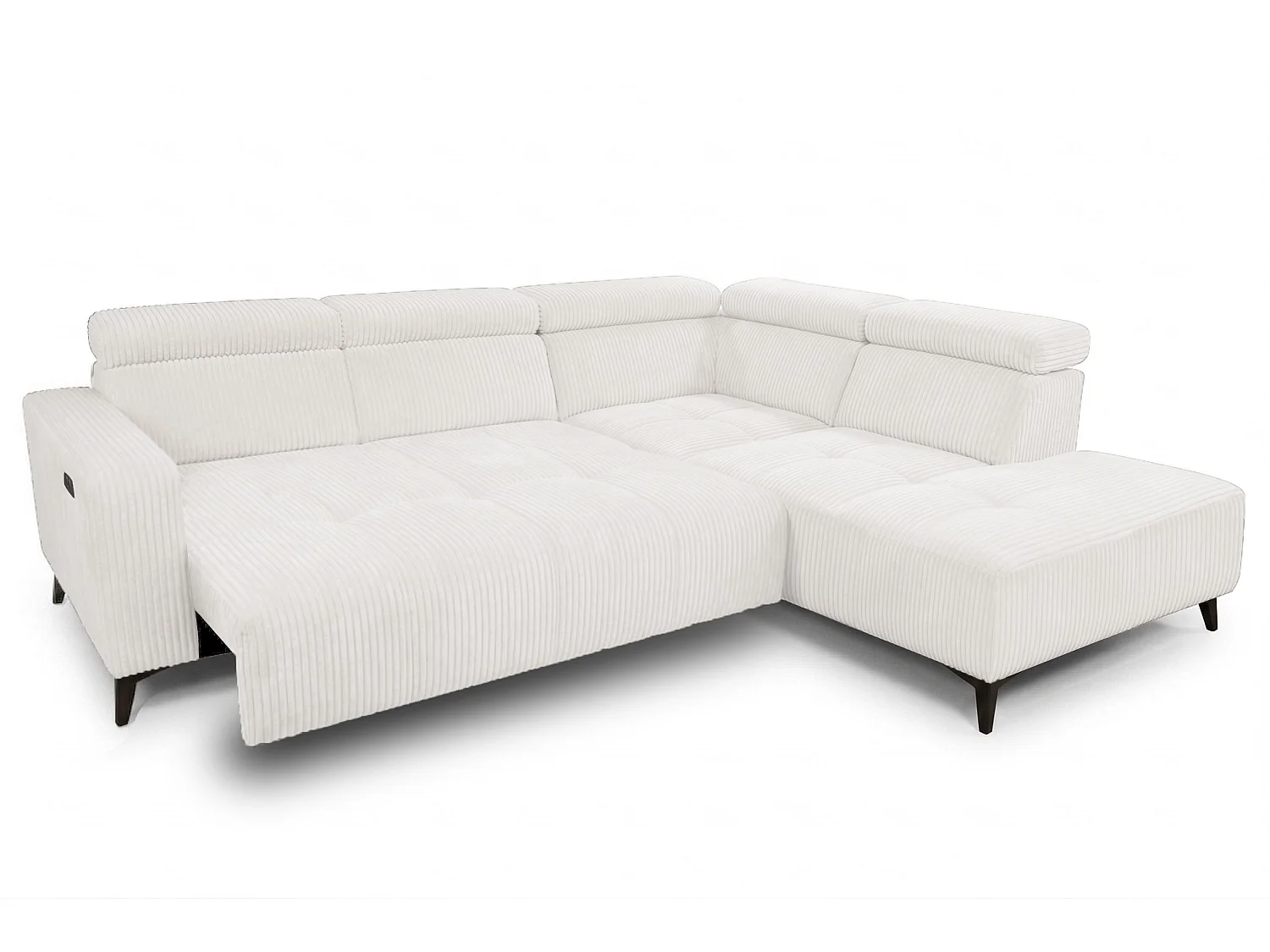 Narożnik Velvet ultra komfort – efekt chmury – miękka tkanina premium – funkcja relax