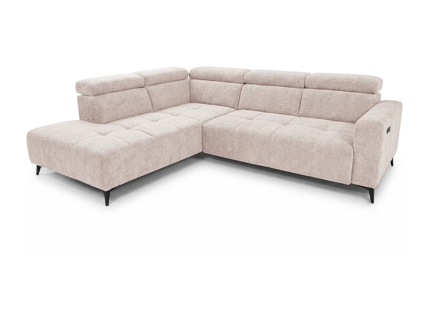 Canapé d’angle Velvet confort profond – effet nuage (cloud sofa) – tissu premium – salon moderne