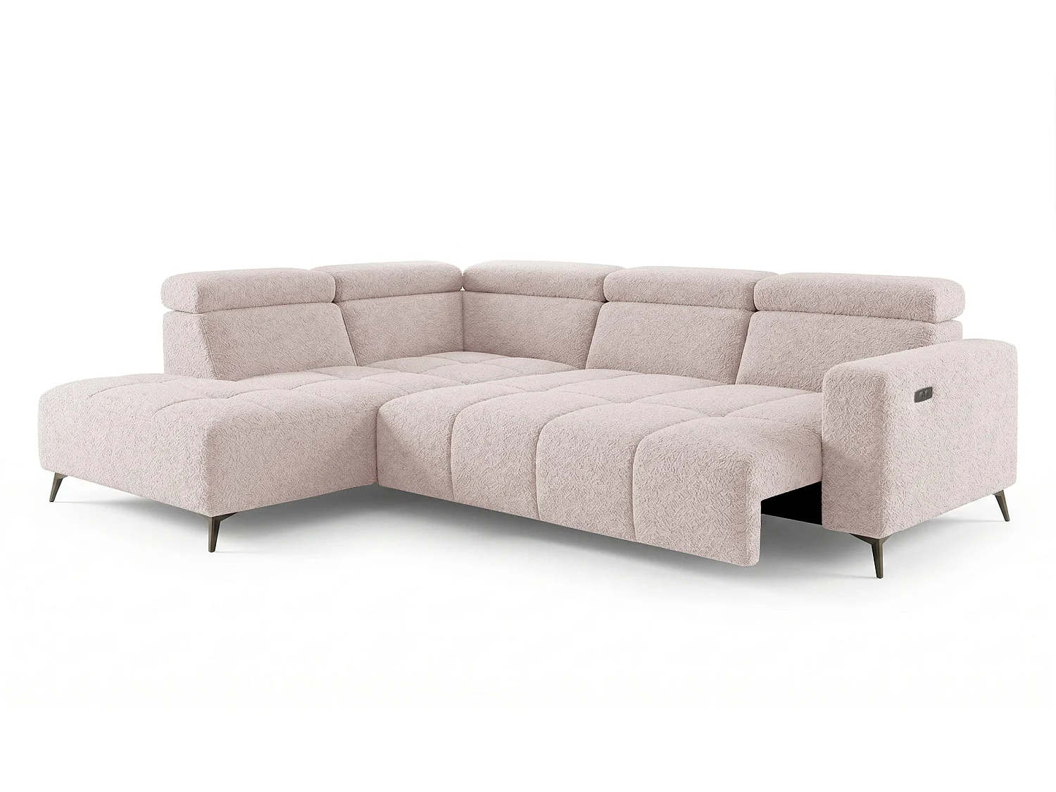 Canapé d’angle Velvet confort profond – effet nuage (cloud sofa) – tissu premium – salon moderne