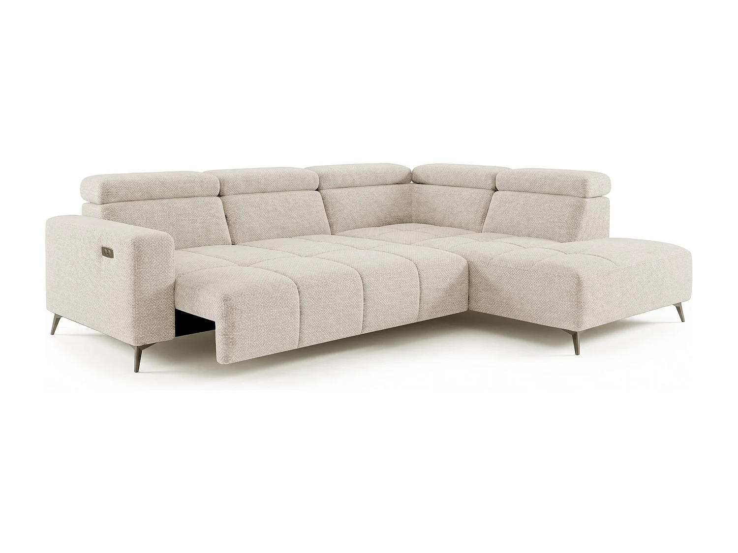 Canapé d’angle Velvet confort profond – effet nuage (cloud sofa) – tissu premium – salon moderne