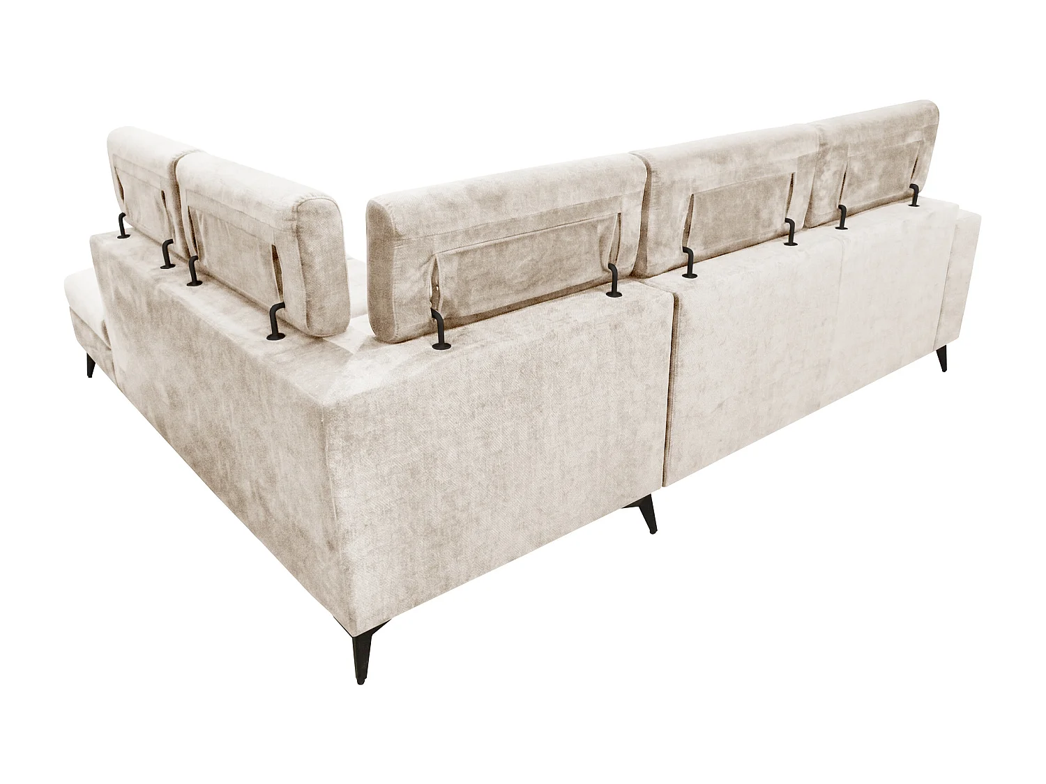 Canapé d’angle Velvet confort profond – effet nuage (cloud sofa) – tissu premium – salon moderne