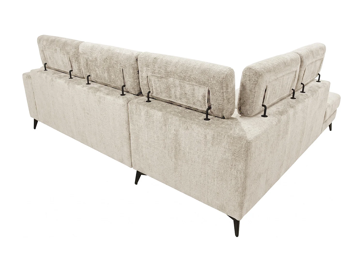 Canapé d’angle Velvet confort profond – effet nuage (cloud sofa) – tissu premium – salon moderne