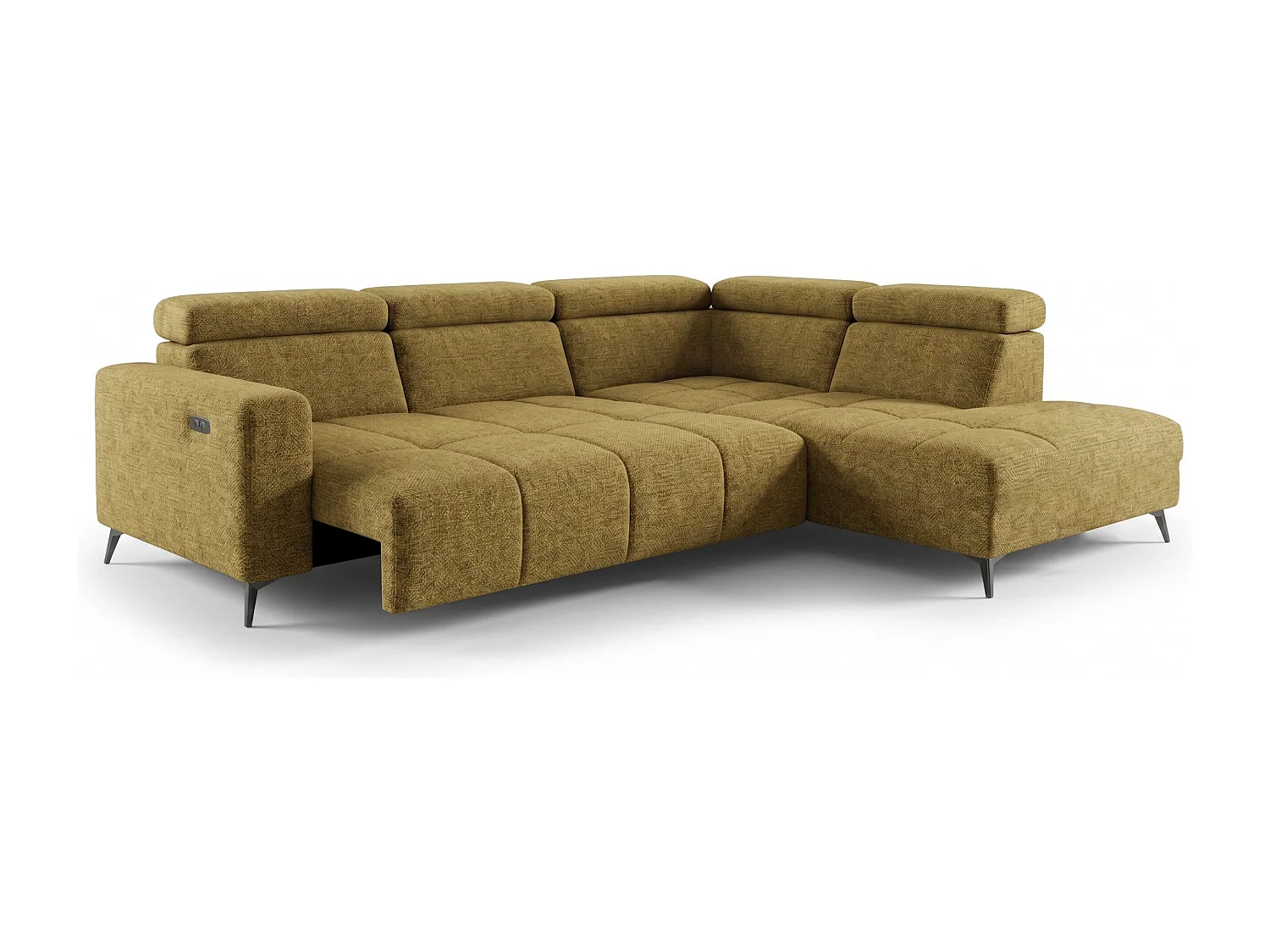 Narożnik Velvet ultra komfort – efekt chmury – miękka tkanina premium – funkcja relax