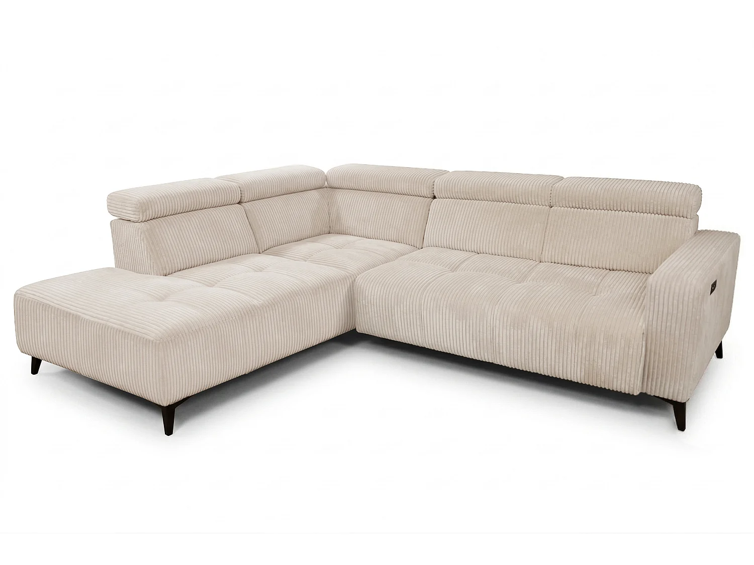 Canapé d’angle Velvet confort profond – effet nuage (cloud sofa) – tissu premium – salon moderne