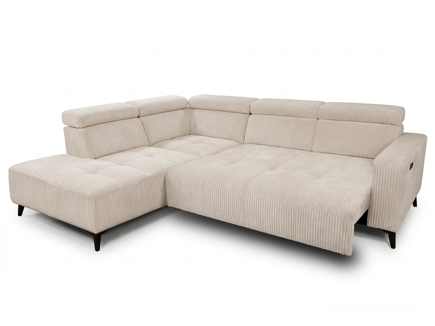 Canapé d’angle Velvet confort profond – effet nuage (cloud sofa) – tissu premium – salon moderne