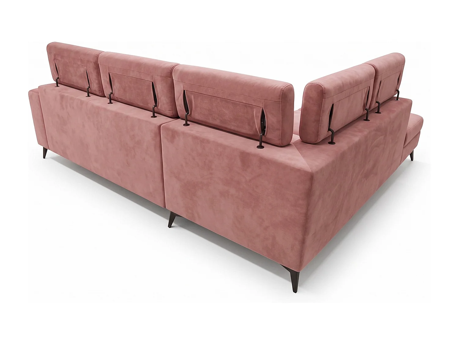 Narożnik Velvet ultra komfort – efekt chmury – miękka tkanina premium – funkcja relax