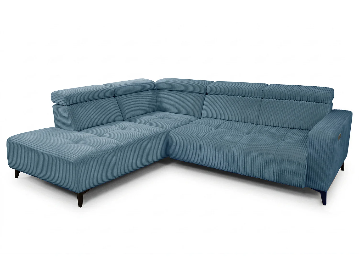 Narożnik Velvet ultra komfort – efekt chmury – miękka tkanina premium – funkcja relax