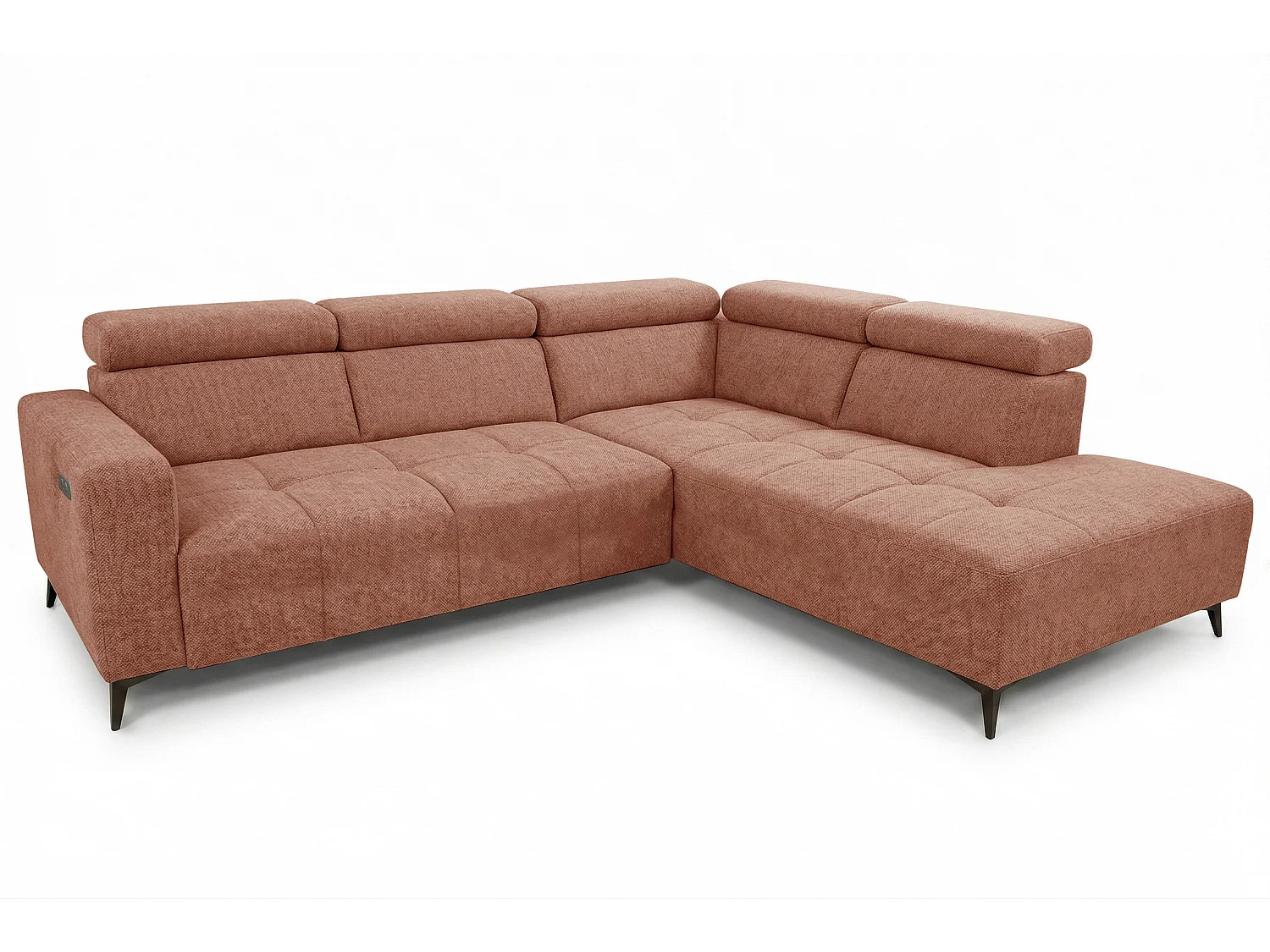 Narożnik Velvet ultra komfort – efekt chmury – miękka tkanina premium – funkcja relax