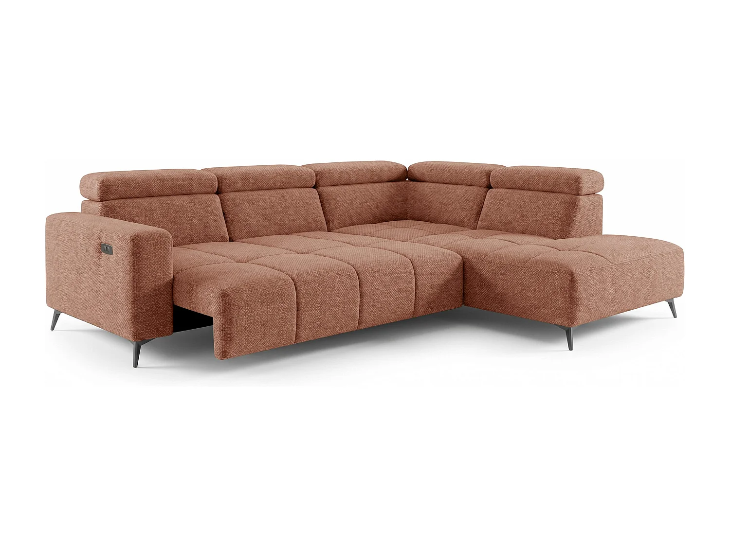 Narożnik Velvet ultra komfort – efekt chmury – miękka tkanina premium – funkcja relax