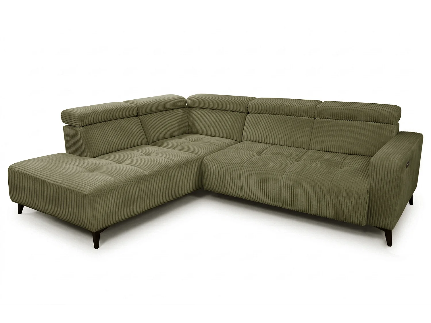 Narożnik Velvet ultra komfort – efekt chmury – miękka tkanina premium – funkcja relax