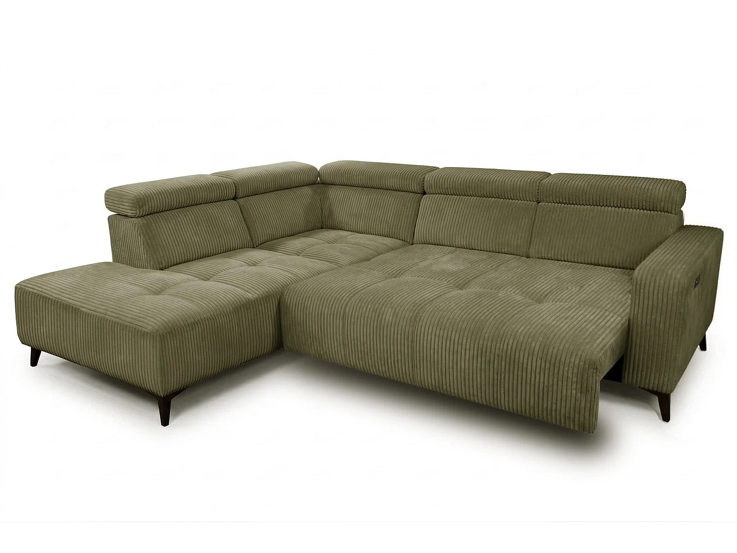 Narożnik Velvet ultra komfort – efekt chmury – miękka tkanina premium – funkcja relax