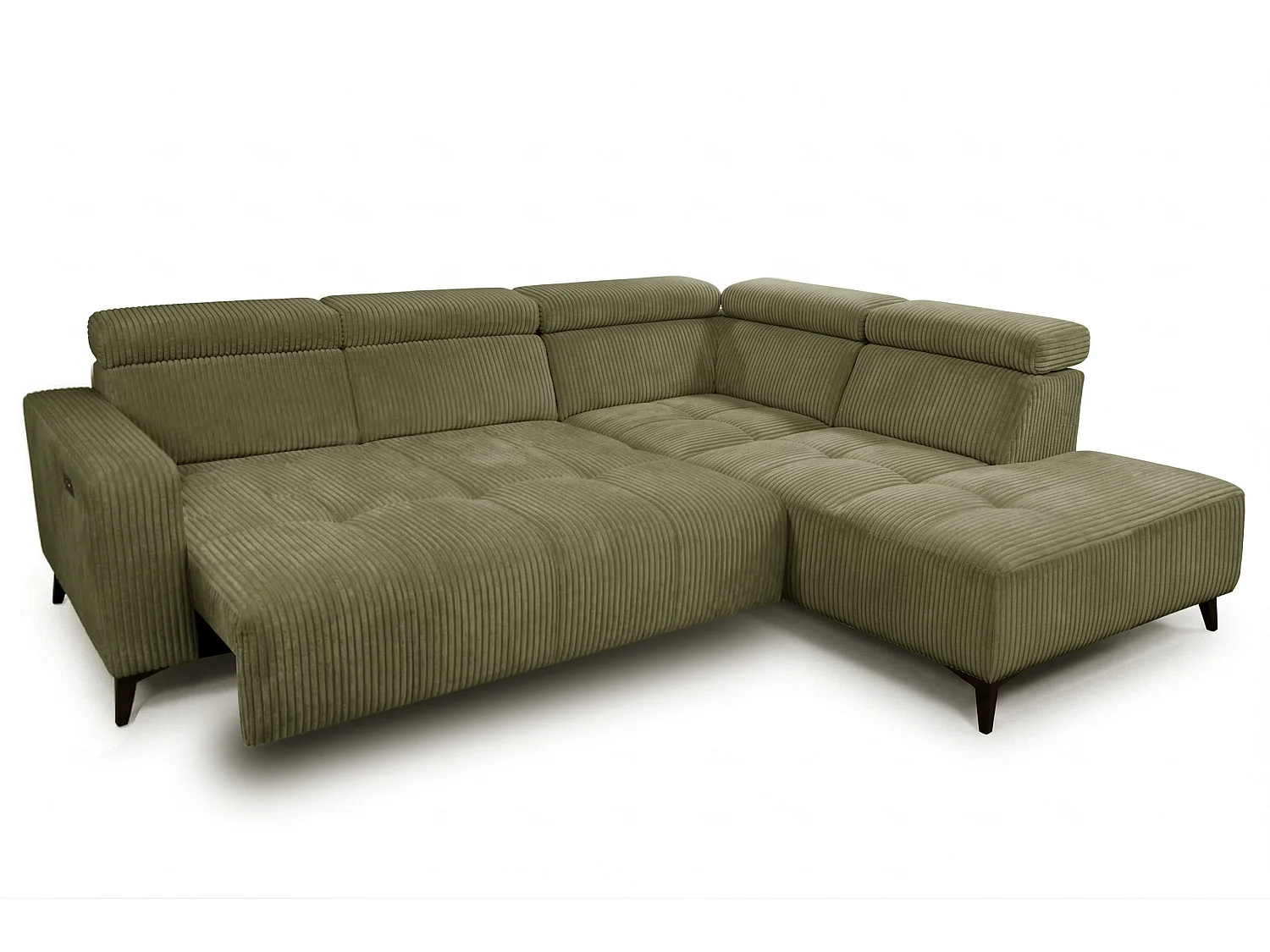 Narożnik Velvet ultra komfort – efekt chmury – miękka tkanina premium – funkcja relax