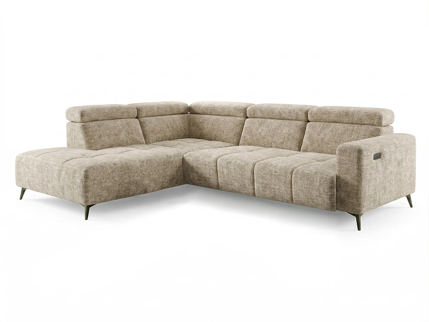 Canapé d’angle Velvet confort profond – effet nuage (cloud sofa) – tissu premium – salon moderne