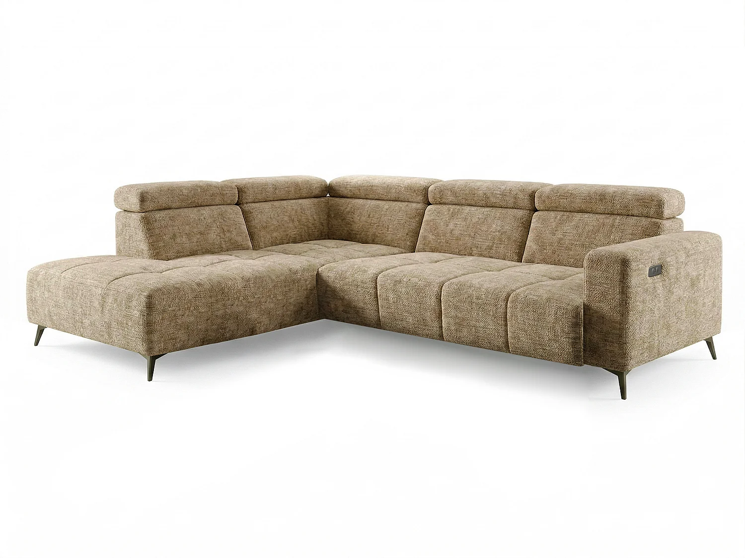 Canapé d’angle Velvet confort profond – effet nuage (cloud sofa) – tissu premium – salon moderne