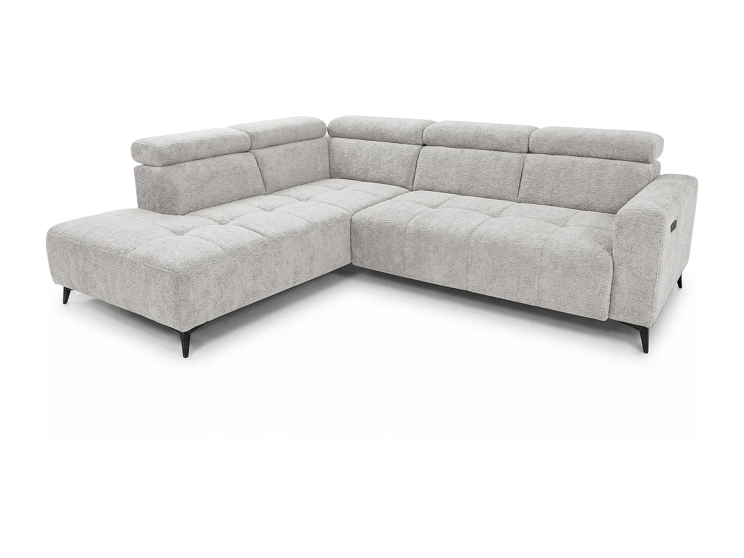 Narożnik Velvet ultra komfort – efekt chmury – miękka tkanina premium – funkcja relax