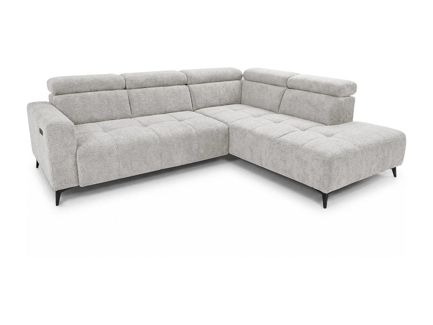 Narożnik Velvet ultra komfort – efekt chmury – miękka tkanina premium – funkcja relax