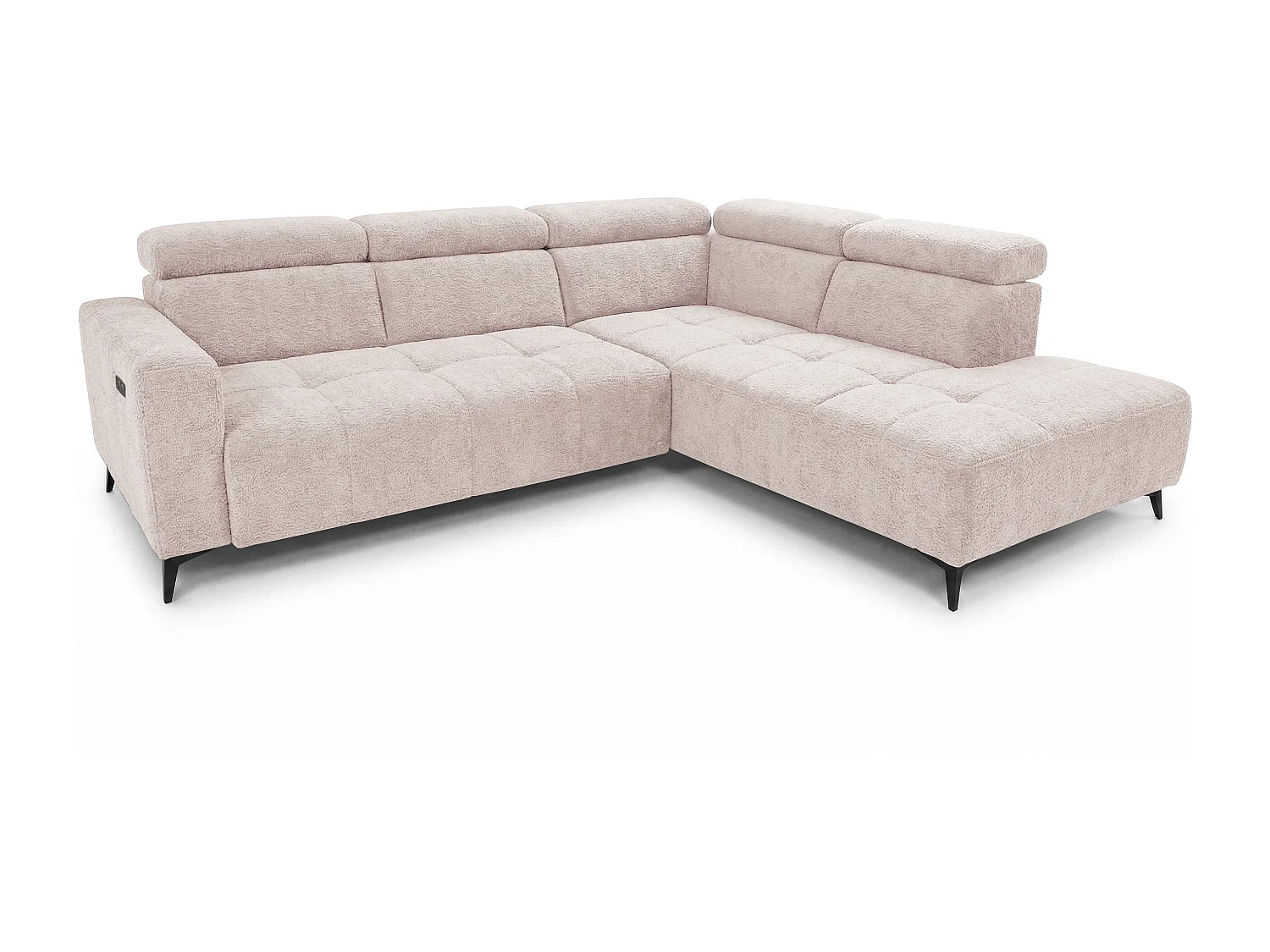 Canapé d’angle Velvet confort profond – effet nuage (cloud sofa) – tissu premium – salon moderne