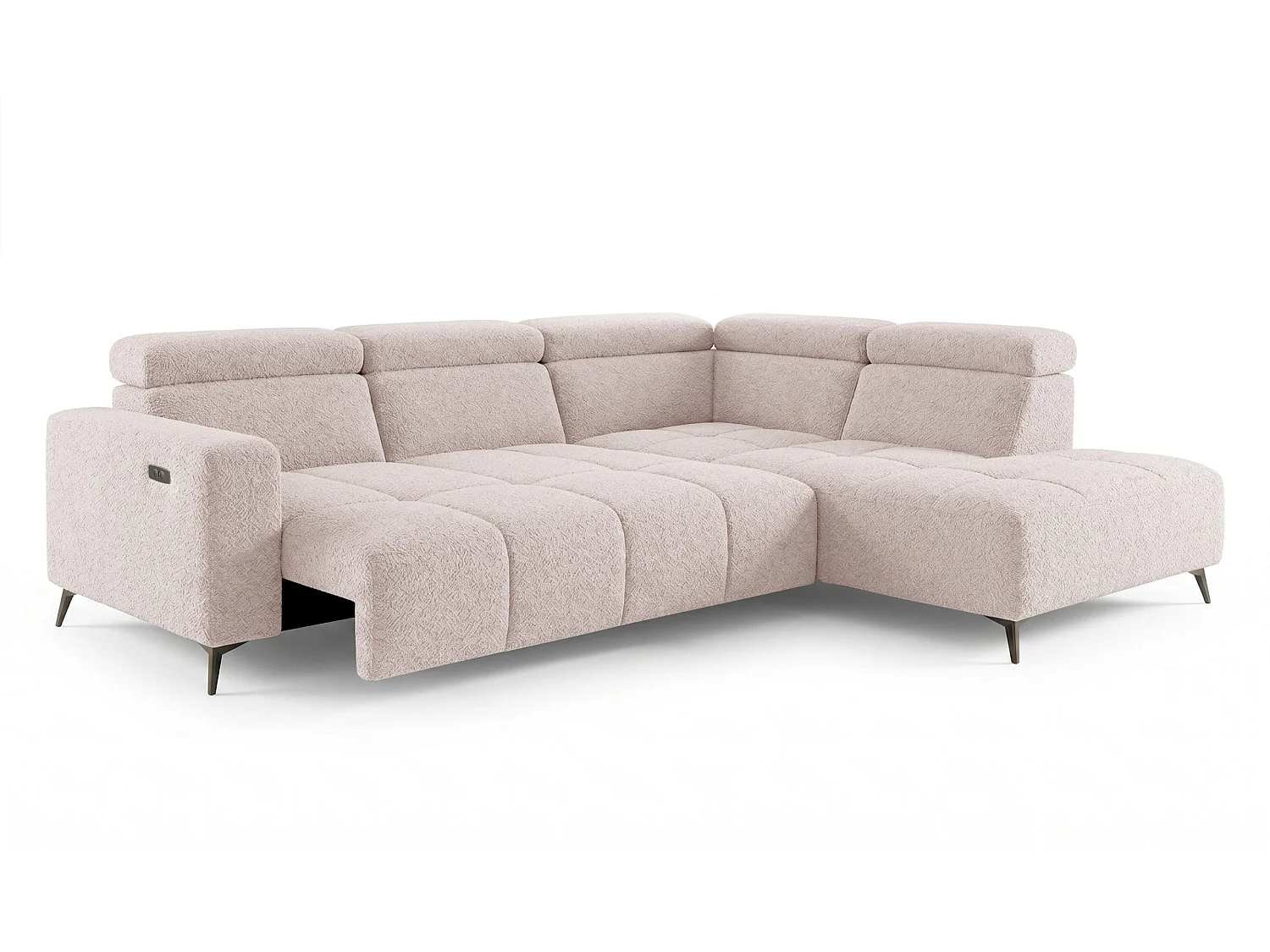 Canapé d’angle Velvet confort profond – effet nuage (cloud sofa) – tissu premium – salon moderne