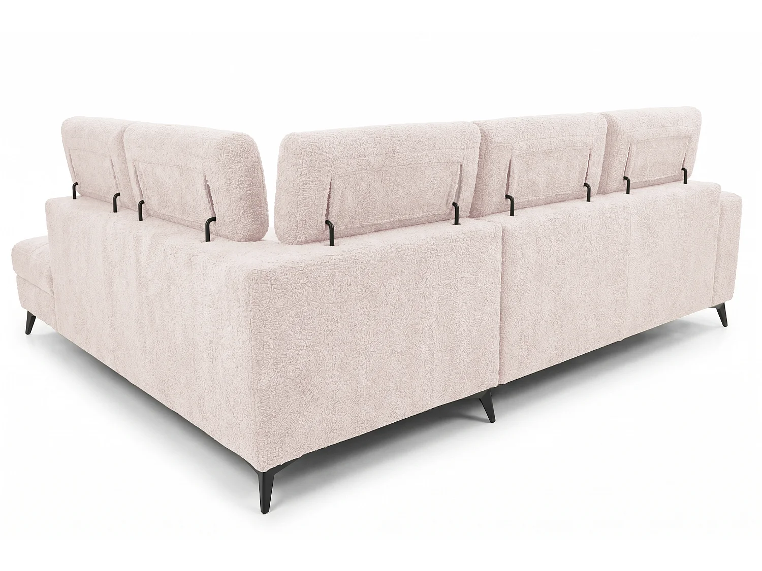 Canapé d’angle Velvet confort profond – effet nuage (cloud sofa) – tissu premium – salon moderne