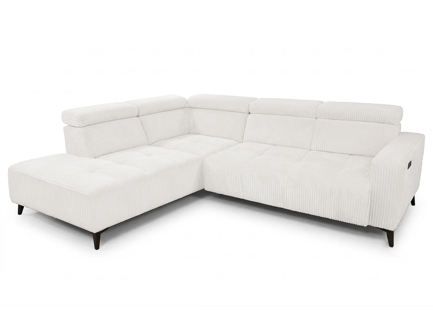 Narożnik Velvet ultra komfort – efekt chmury – miękka tkanina premium – funkcja relax