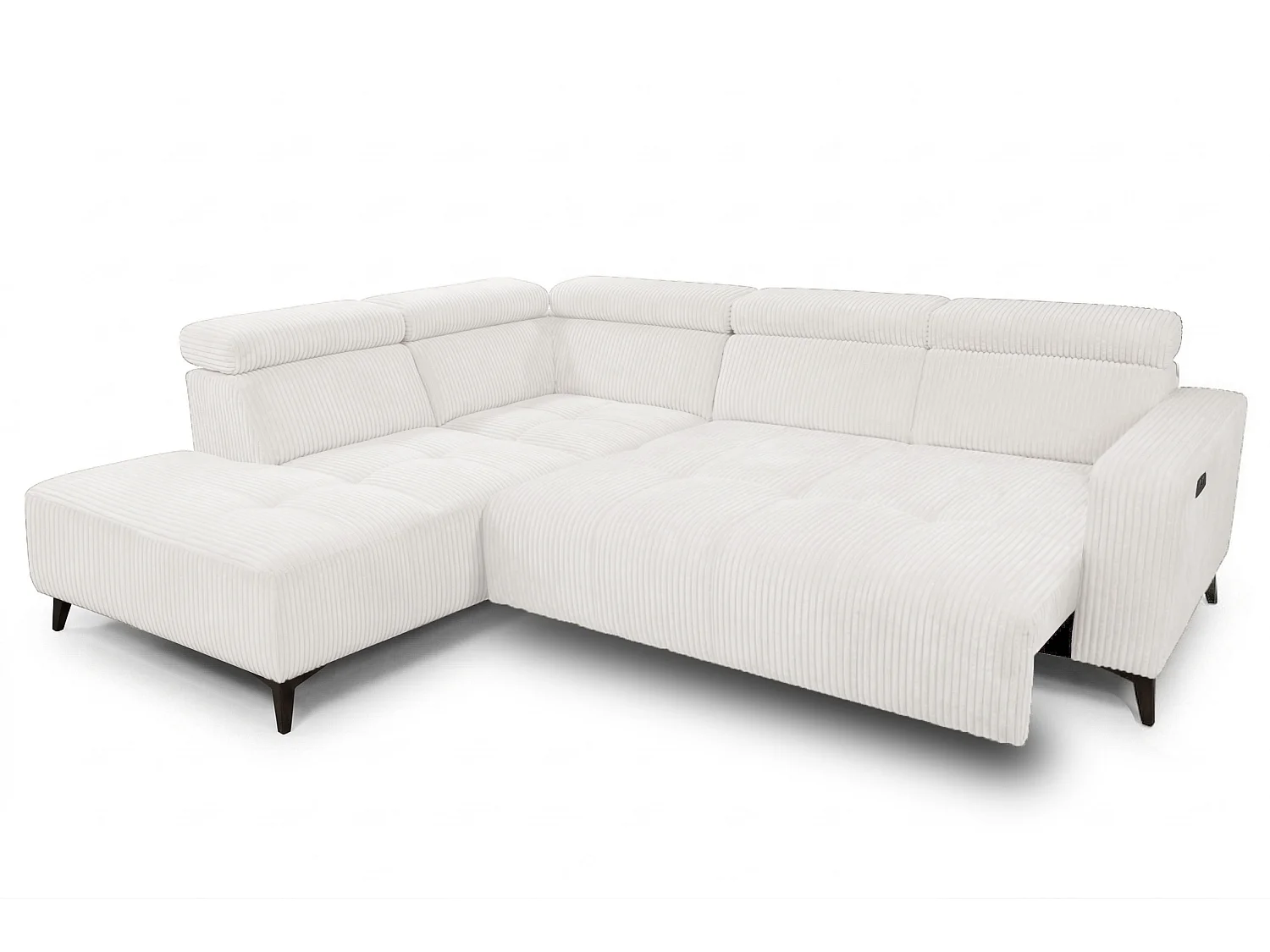 Narożnik Velvet ultra komfort – efekt chmury – miękka tkanina premium – funkcja relax