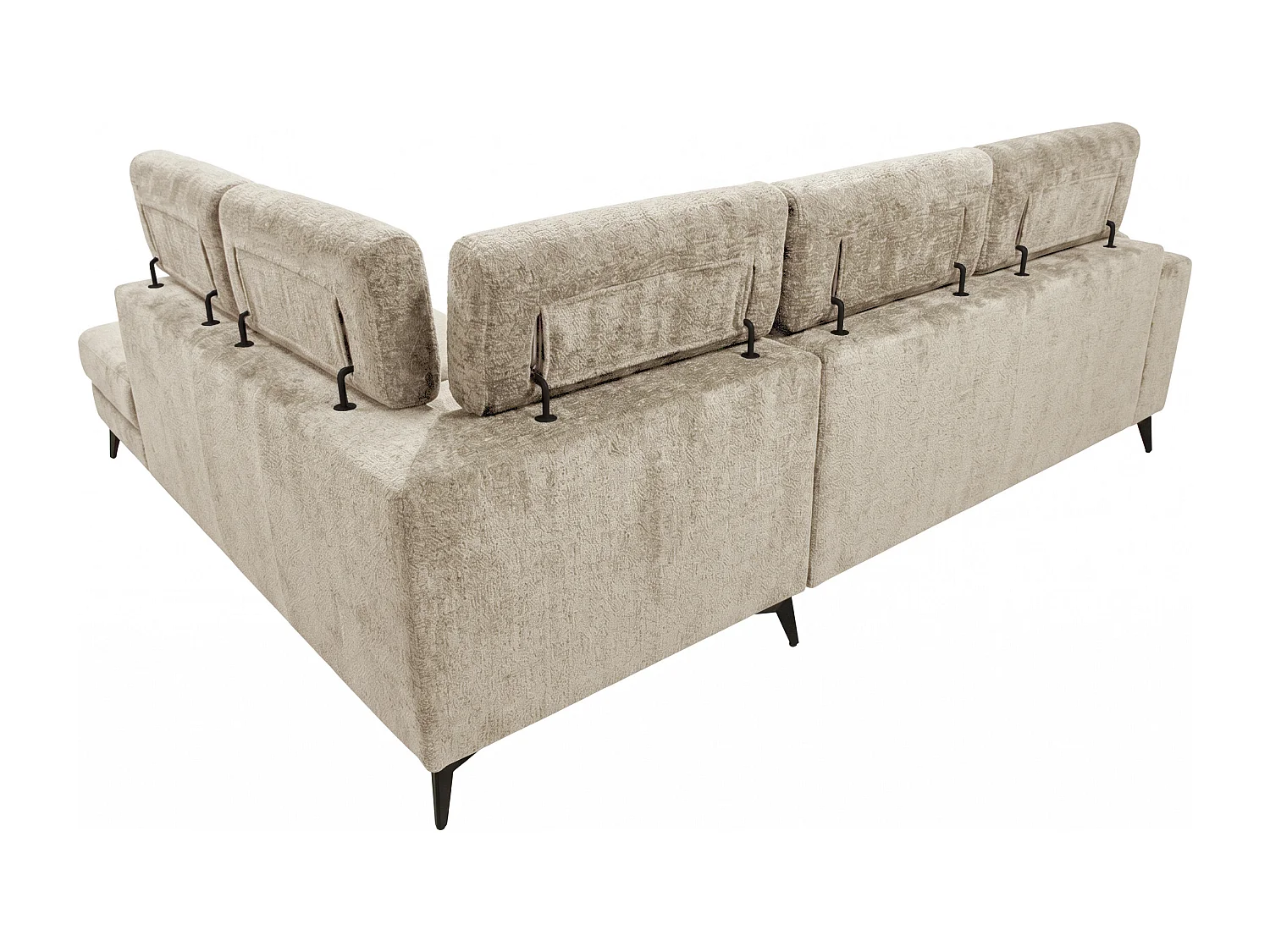 Canapé d’angle Velvet confort profond – effet nuage (cloud sofa) – tissu premium – salon moderne