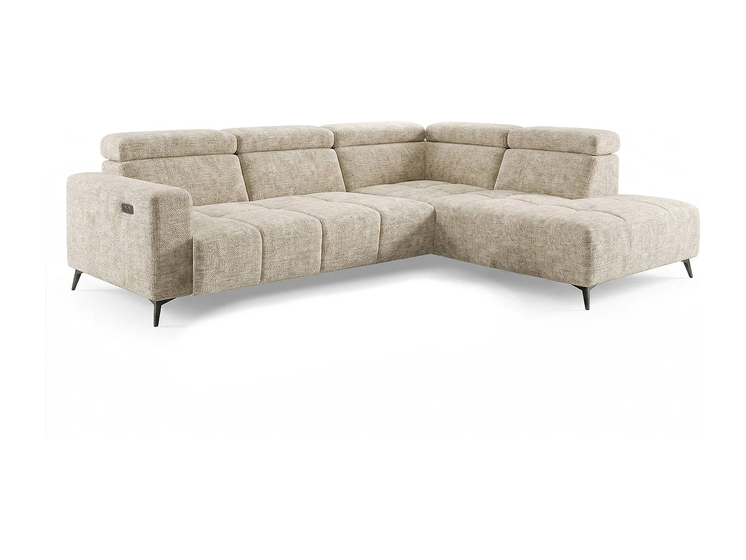 Narożnik Velvet ultra komfort – efekt chmury – miękka tkanina premium – funkcja relax